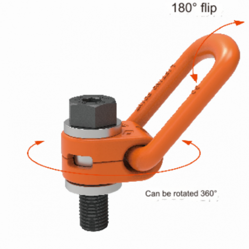 Side pull swivel lifting ring M20 2.5T EU standard EN1677-1