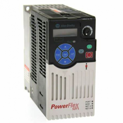 Allen Bradley PowerFlex 525 Drive Series Frequency Inverter 25B-D2P3N104 0.75KW 323-528V 3.2A 3Phases