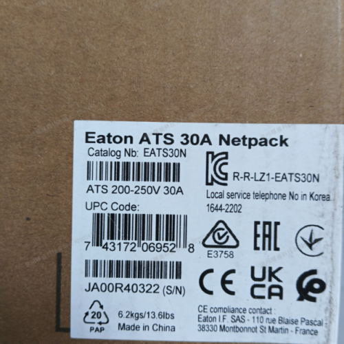 >Eaton ATS30 EATS30N Dual Power Static Transfer Switch EATS16/16N/16CN/30N IEC Socket Network Card