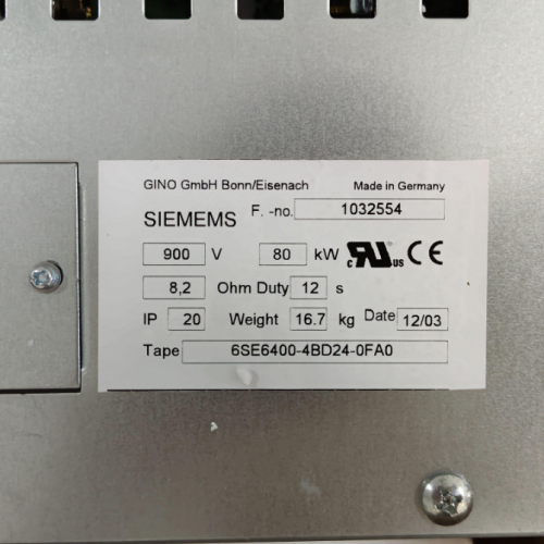 Siemens 6SE6400-4BD22-2EA1